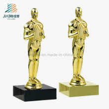 Trofeo de Premio de Óscar de oro personalizado de regalo promocional superior para souvenirs